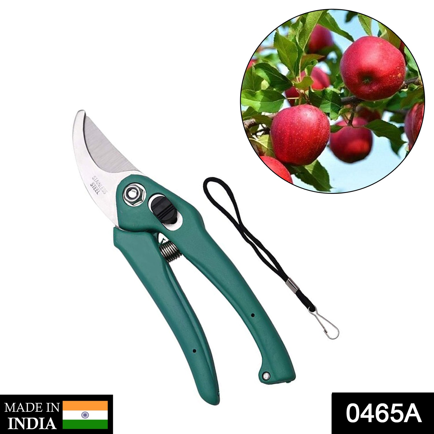 0465A Garden Shears Pruners Scissor for Cutting Branches, Flowers, Leaves, Pruning Seeds DeoDap 0465A Garden Shears Pruners Scissor for Cutting Branches, Flowers, Leaves, Pruning Seeds DeoDap